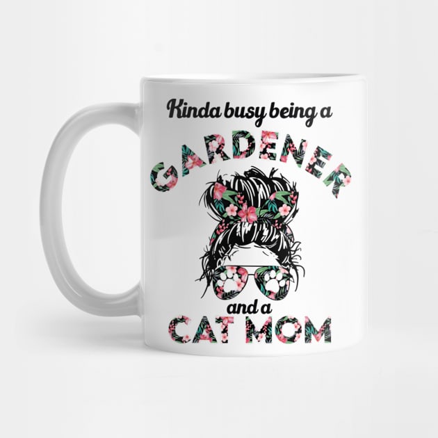 Gardener and cat mom funny gift . Perfect present for mother dad friend him or her by SerenityByAlex